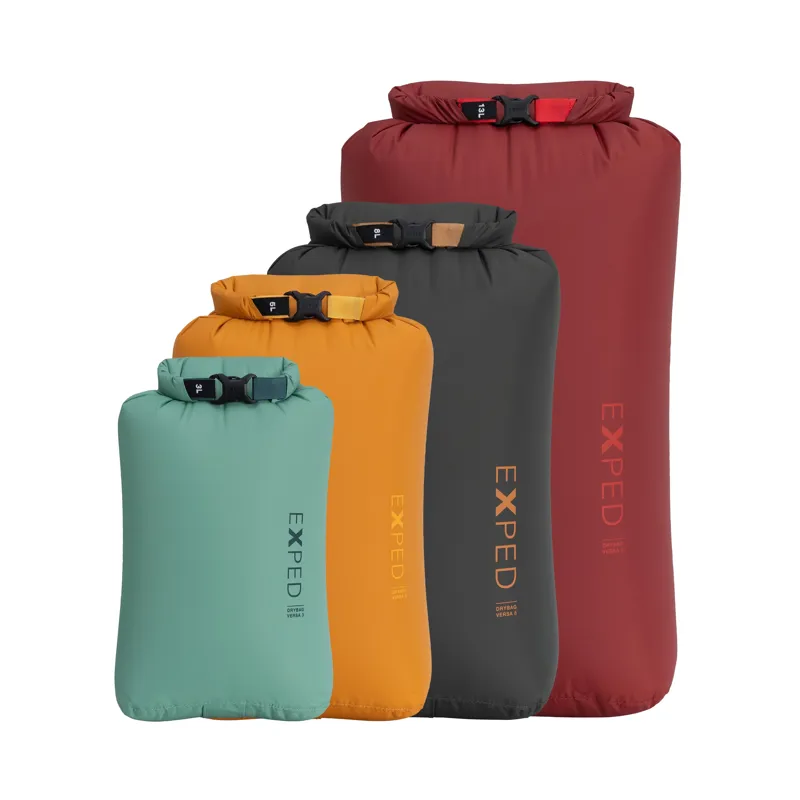 Exped Drybag Versa 3-13L pack of 4 Waterproof Lightweight