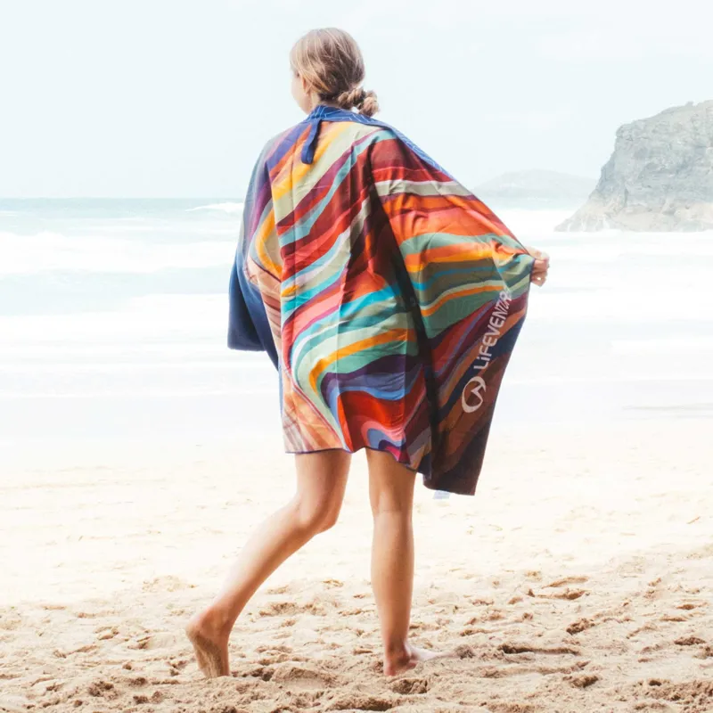 Lifeventure Giant Recycled SoftFibre Trek Towel - Rainbow Mountain-4
