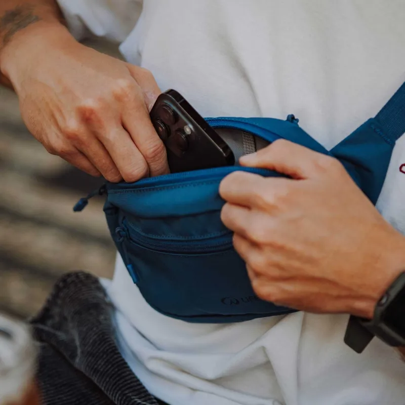 Lifeventure Discovery RFiD Water Resistant Belt and Hip Pack - Blue-3