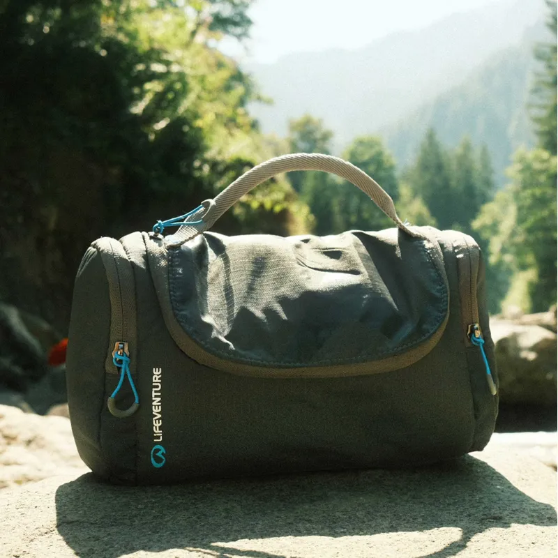 Lifeventure Hanging Travel Wash Holdall  - Grey and Blue-3