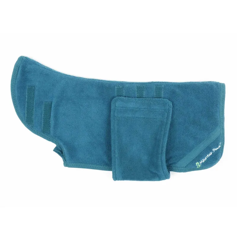 Mountain Paws Microfibre Dog Robe - Blue-2