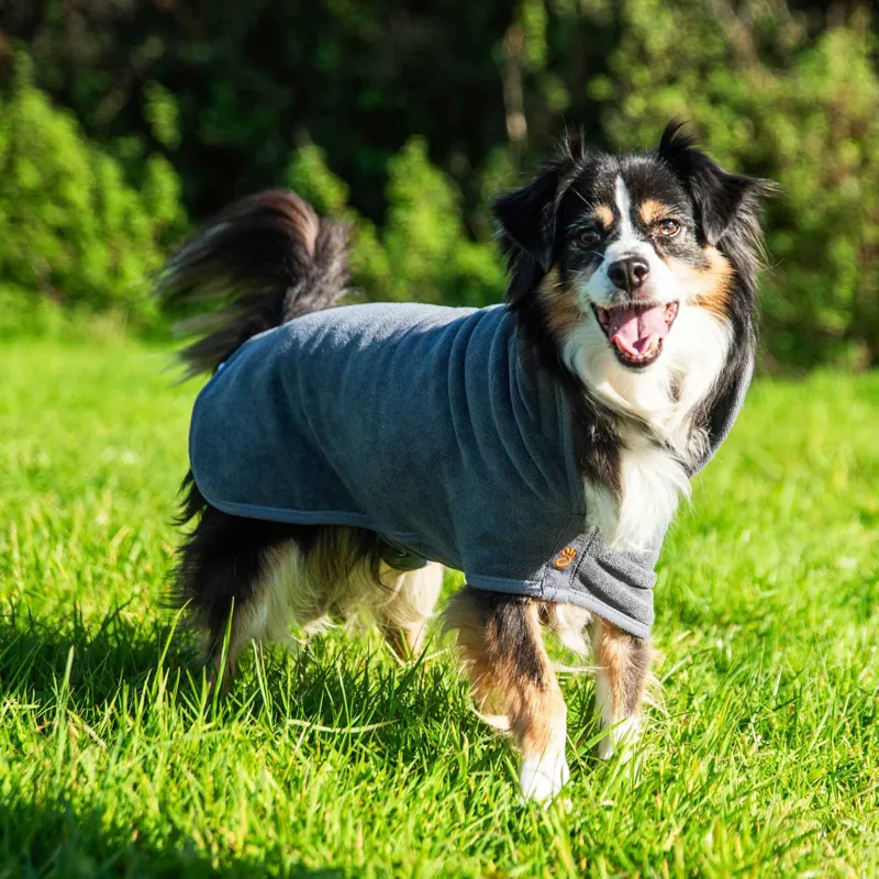 Mountain Paws Dog Robe - Grey Large-1