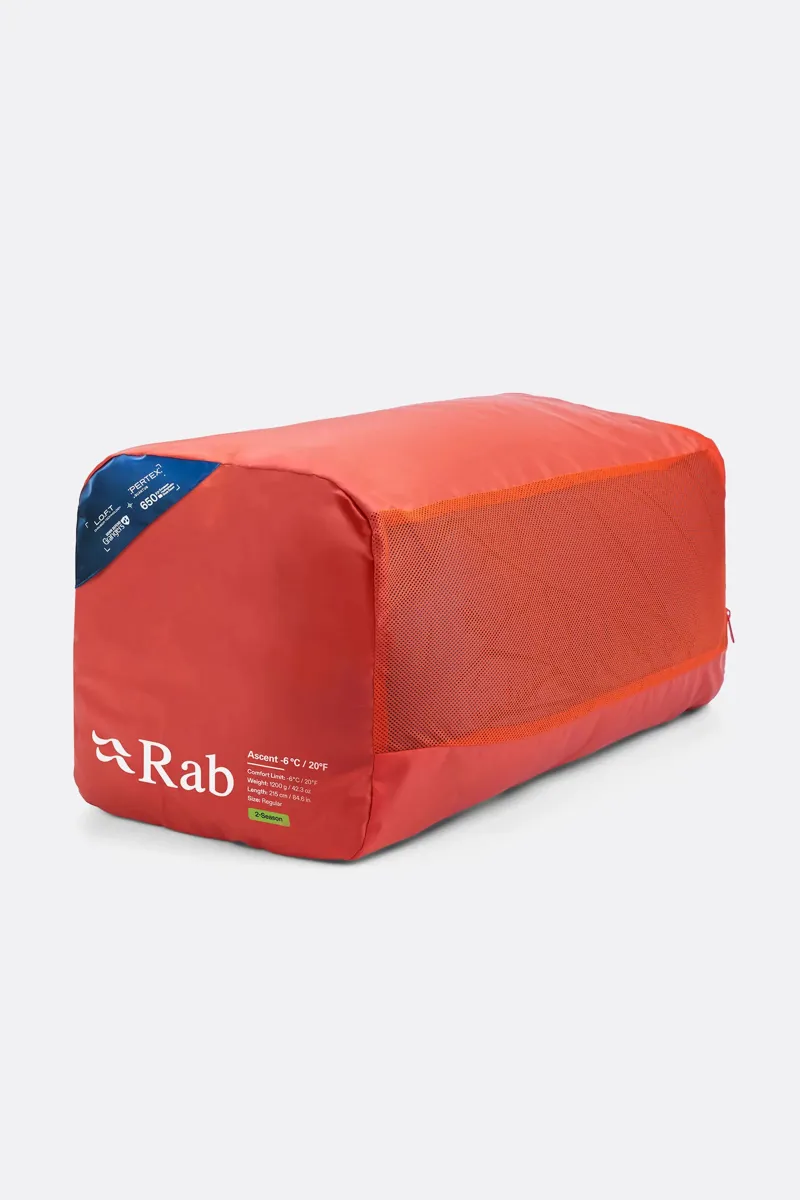 Rab Ascent -6C / 20F Tempest Blue/Maya Blue -3