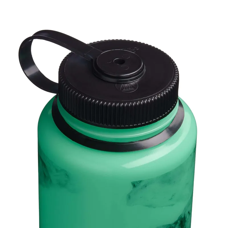 Nalgene Special Edition 1 Litre Sustain Wide Mouth Water Bottle - GLO WYLD - Black Crystals-3