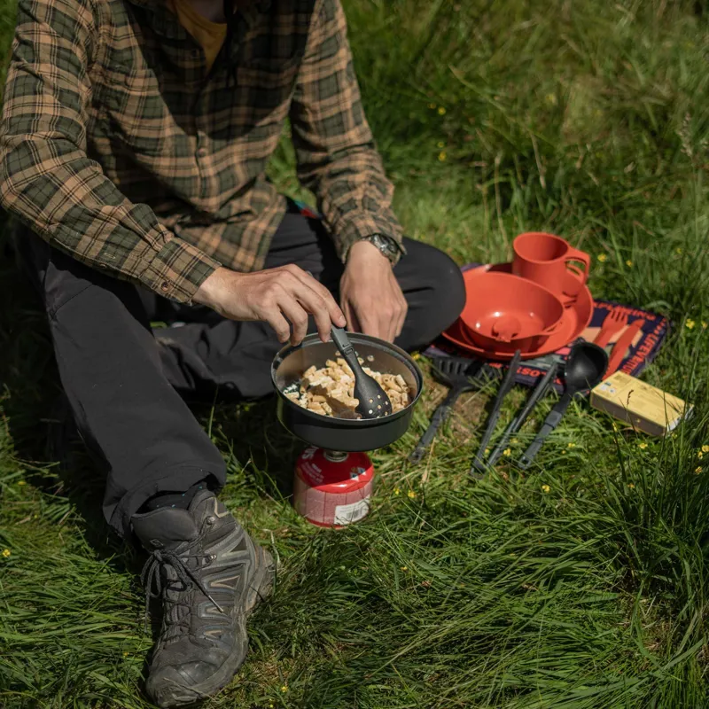 Lifeventure Ellipse 4 Piece Folding Utensil Set with Mesh Storage Bag-5