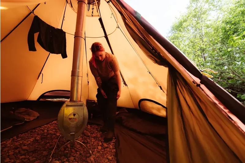 Tentipi Eldfell Pro Tent Wood Burning Stove - For Size 5 Tentipi-6