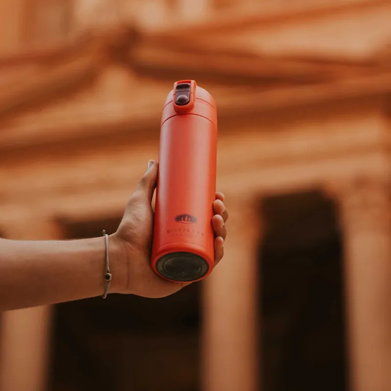 GSI Microlite 500 Flip Slim Coffee Flask - Onyx Black-3