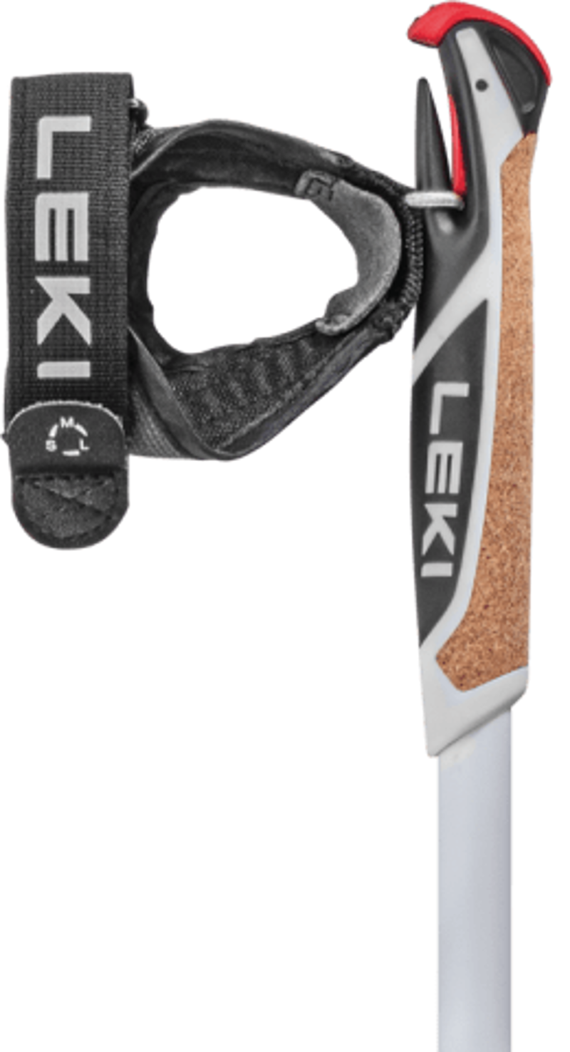 Leki Unisex Spin Shark SL - Aluminium Nordic Walking Poles - Pair - White and Green 208g - 100-130cm-2