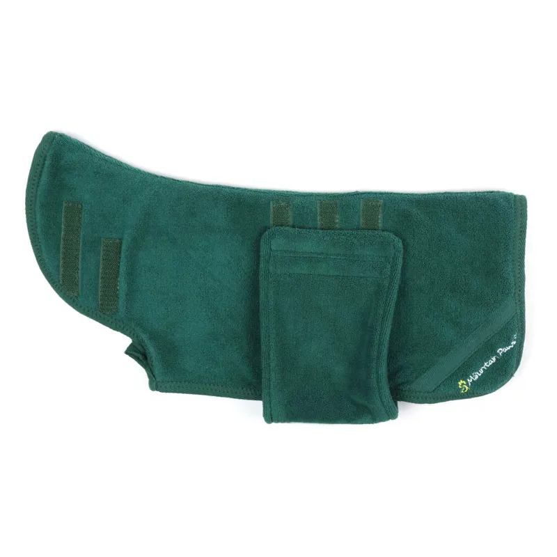 Mountain Paws Dog Robe Small - Green-3