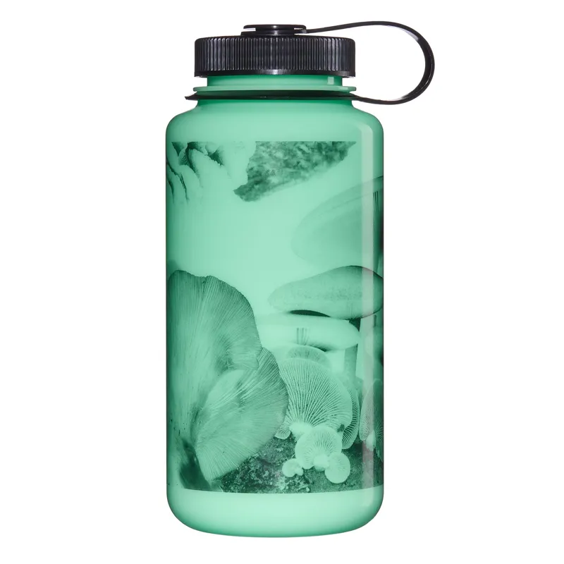 Nalgene Special Edition 1 Litre Sustain Wide Mouth Water Bottle - GLO WYLD - Black Mushrooms-1
