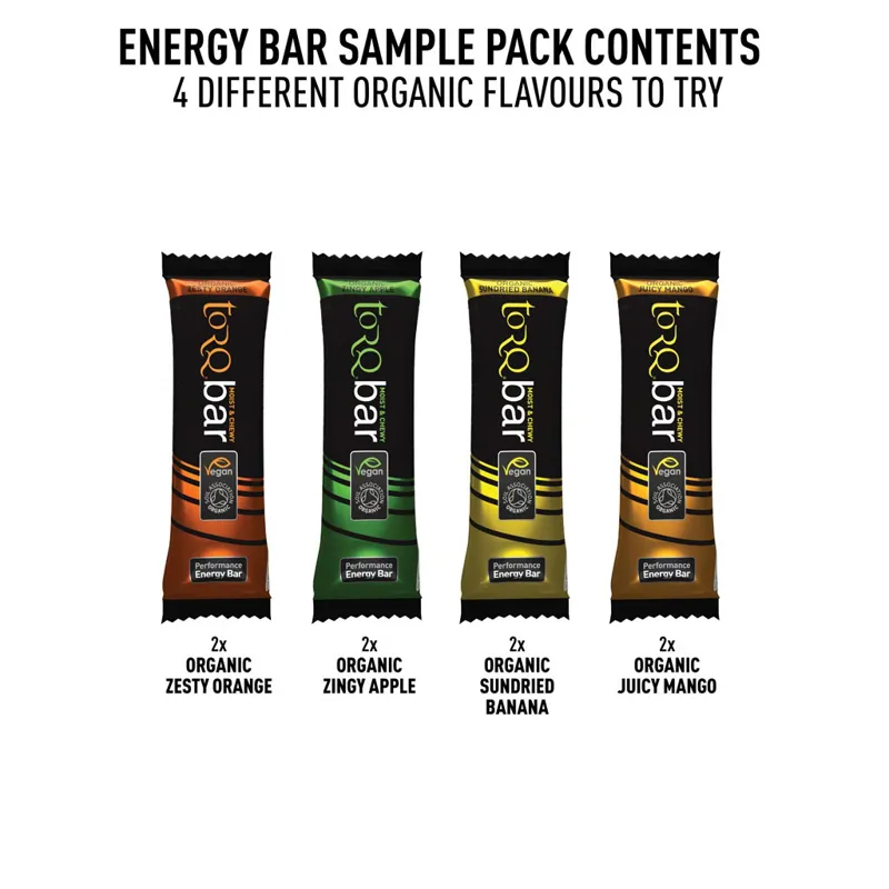 TORQ Organic Bar Sample Pack - Pouch Of 8-2