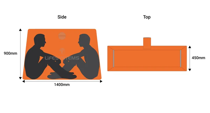 Lifesystems 2 Person Emergency Group Survival Shelter - Orange-2