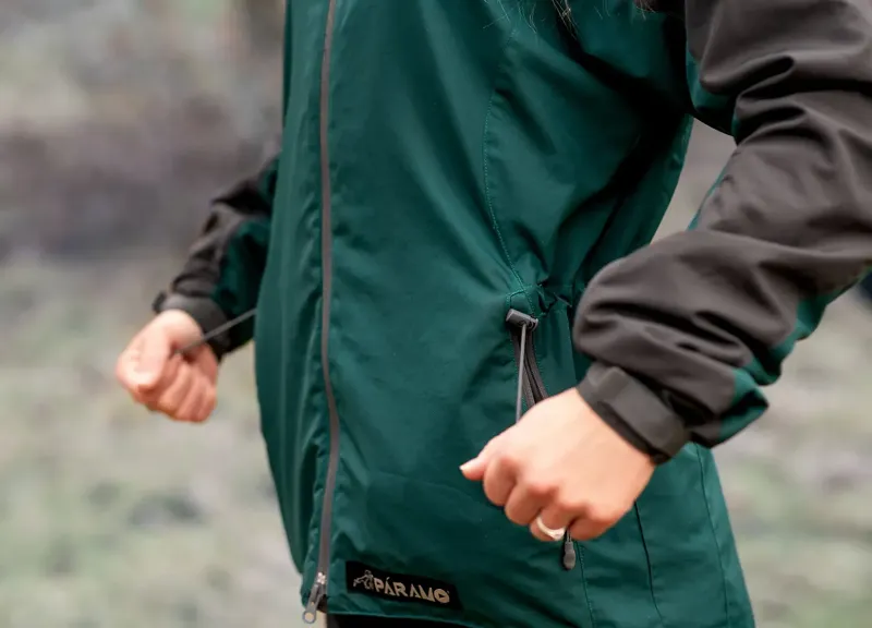 Paramo Women's Caminata Waterproof Jacket - Spruce / Rock Grey-11