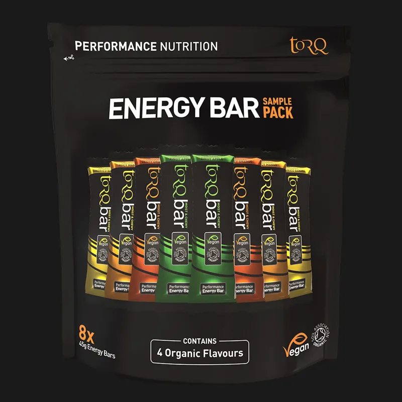 TORQ Organic Bar Sample Pack - Pouch Of 8