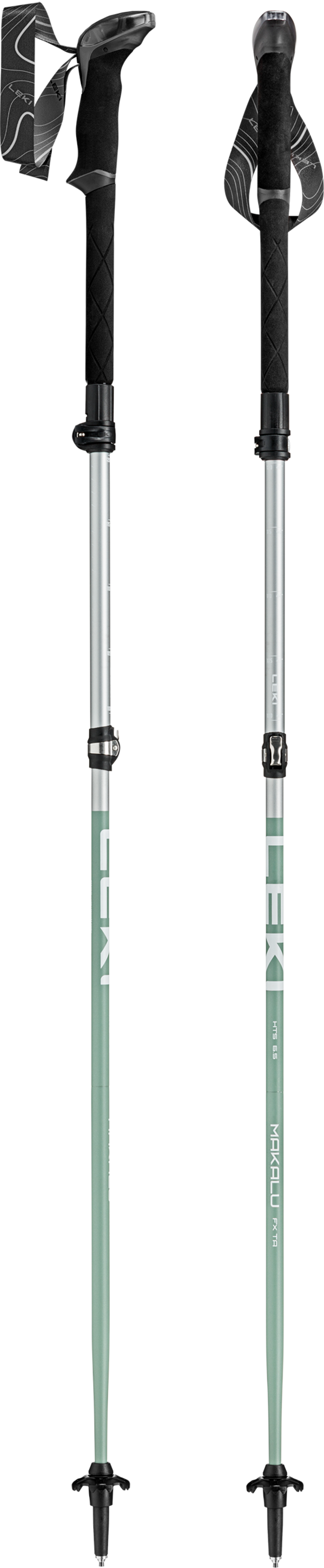 LEKI Unisex Makalu FX TA Compact Z-Pole Pair - folding Walking Hiking Trekking poles -  263g - 100-120cm - for people 4ft7 to 5ft7