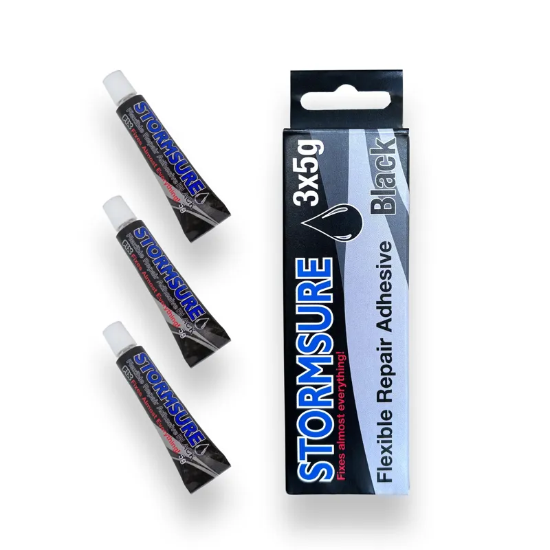 Stormsure Flexible Repair Adhesive - Black 3 x 5g