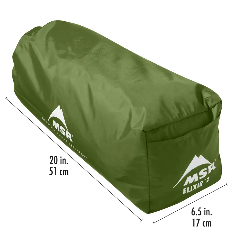 MSR Elixir 2 Person Backpacking Tent Green 2026 -9