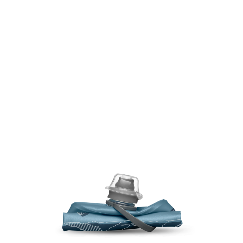 Hydrapak Stow Flexible Bottle 500ml Mountain Edition - Blue-1