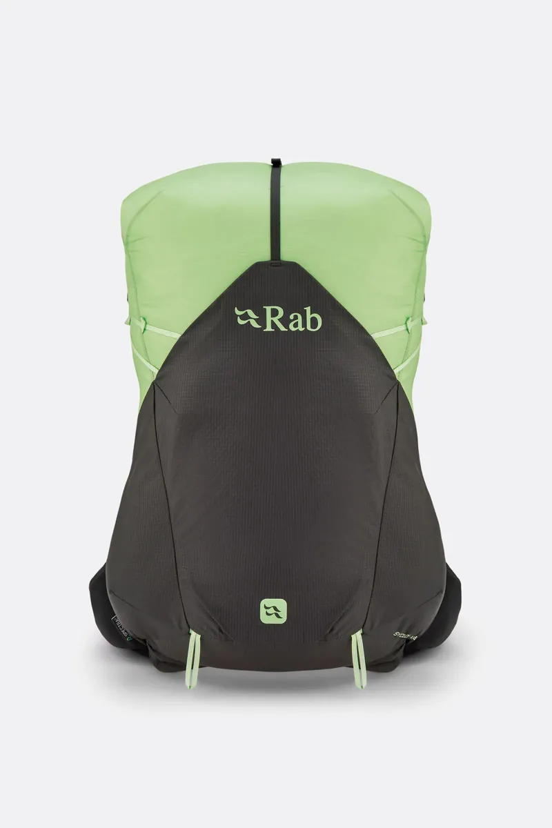 Rab Syclon XP 28ND Lightweight and Waterproof Backpack - Black/Dark Fig Green - Narrow Dimensions-2
