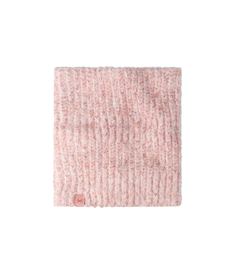 Buff Knitted and Fleece Neck Warmer Dalia Pink-2