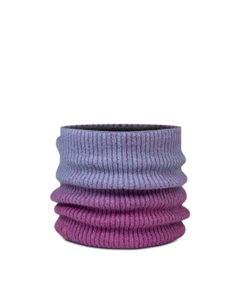 Buff Knitted and Fleece Neck Warmer Marin Orchid
