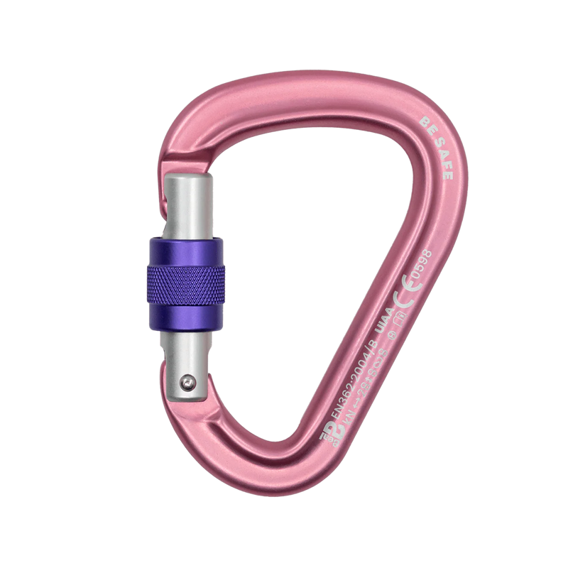 Beal Be Quick Screwlock Karabiner - Matt Pink