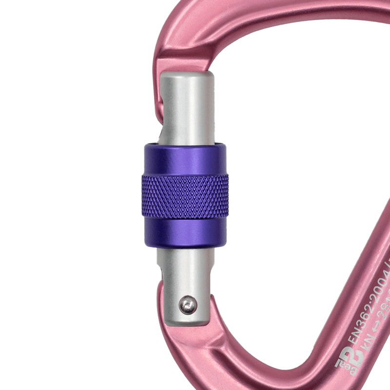 Beal Be Quick Screwlock Karabiner - Matt Pink-2