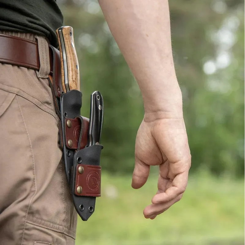 Casstrom Cognac Leather Belt Dangler/Hanger for Kydex Sheaths-4