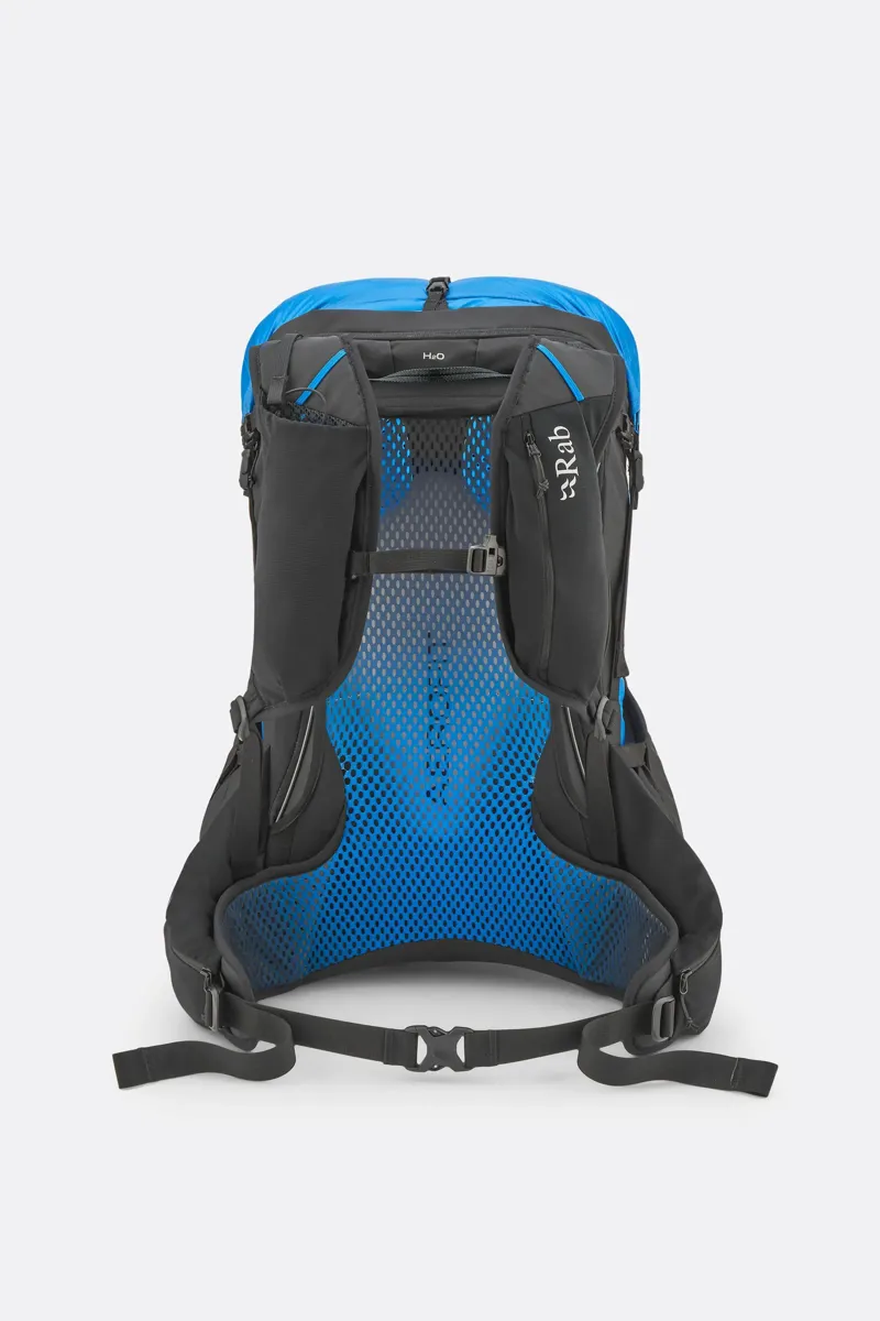 Rab Syclon XP 30 Lightweight and Waterproof Backpack - Black/Maya Blue-3