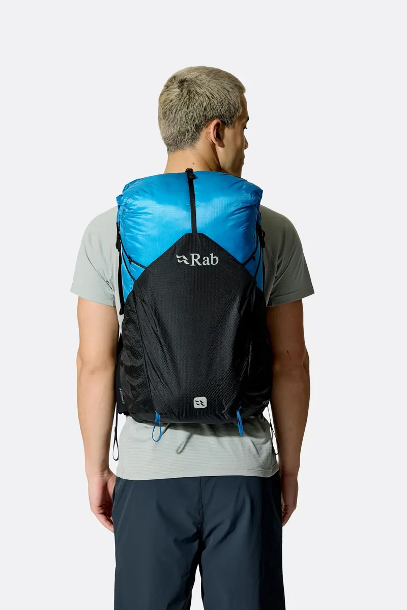Rab Syclon XP 30 Lightweight and Waterproof Backpack - Black/Maya Blue-9