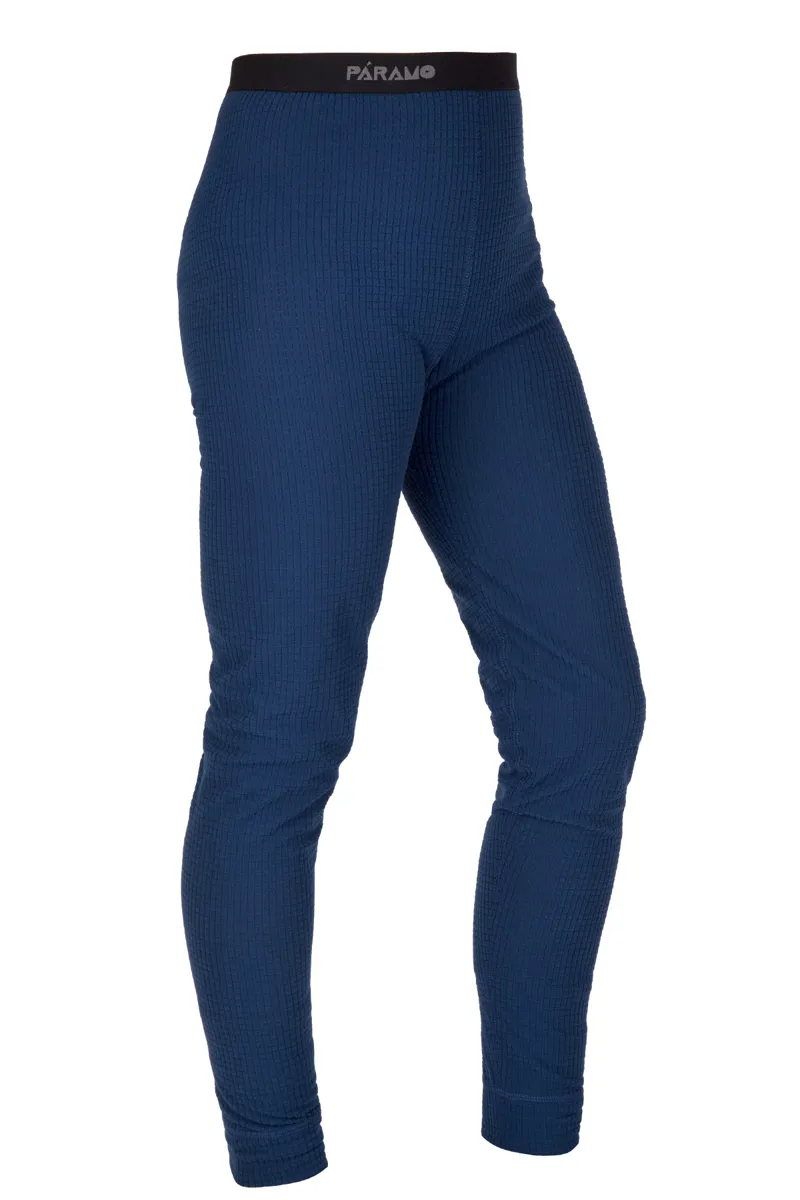 Paramo Womens Grid Long Janes Midnight Blue Baselayer - Long Johns
