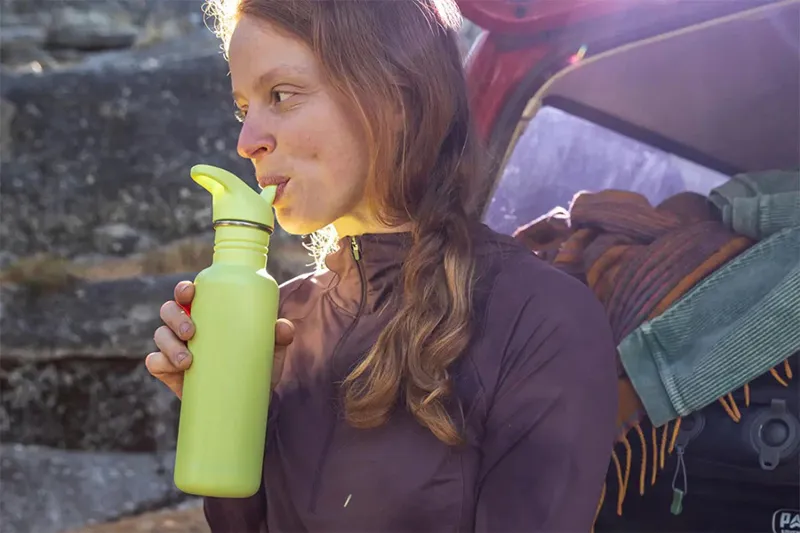 Klean Kanteen Classic Water Bottle with Flip Seal Sport Cap 800ml - Clear Sky-6