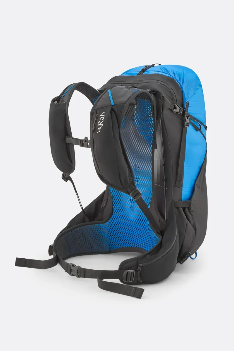 Rab Syclon XP 30 Lightweight and Waterproof Backpack - Black/Maya Blue-2
