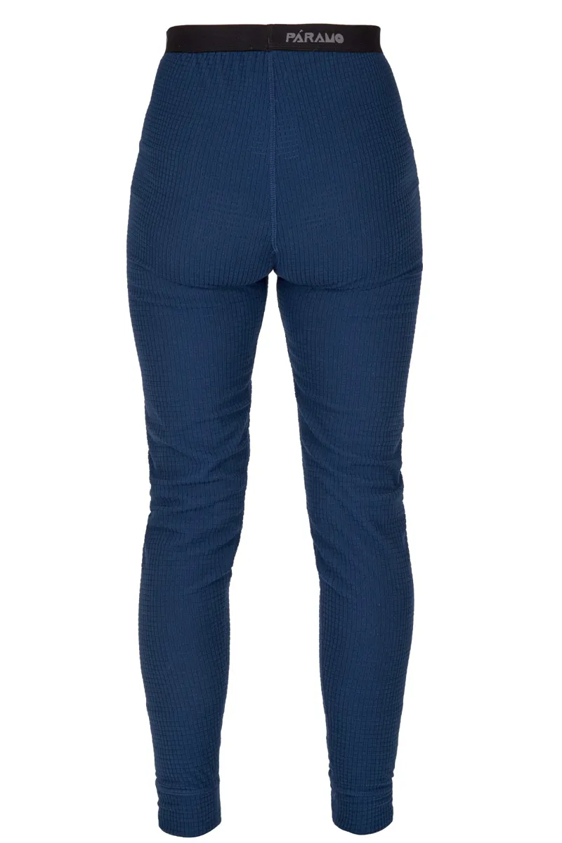 Paramo Womens Grid Long Janes Midnight Blue Baselayer - Long Johns-1