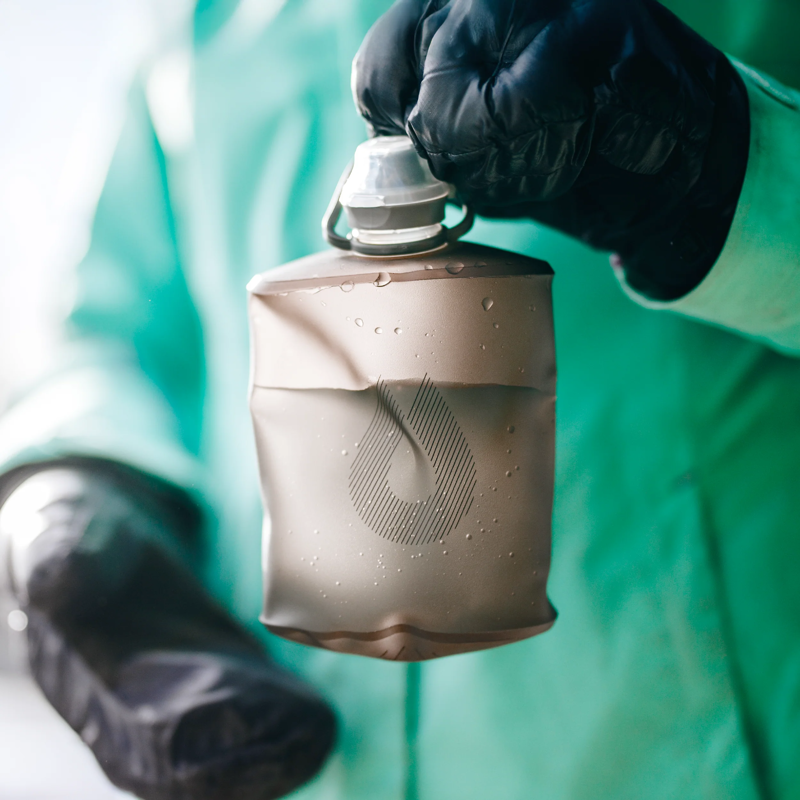 Hydrapak Stow Flexible Bottle 1L - Grey-3