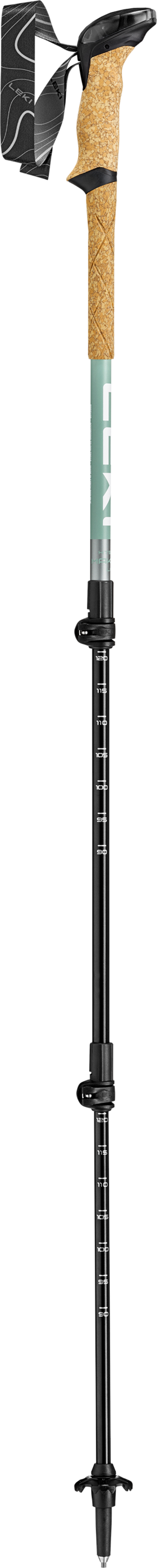 LEKI Unisex Makalu Lite Compact Trekking Poles - Pair - Grey Green/Silver/White-1