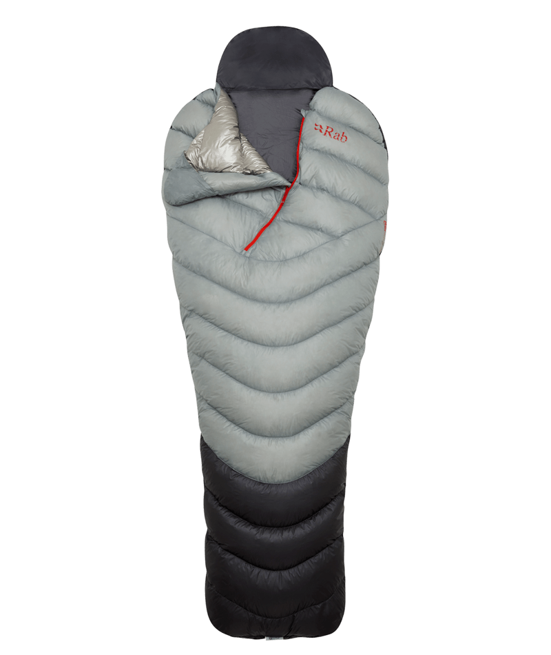 Rab Mythic Ultra 120 Modular Left Zip Sleeping Bag in Cloud/Graphene-2