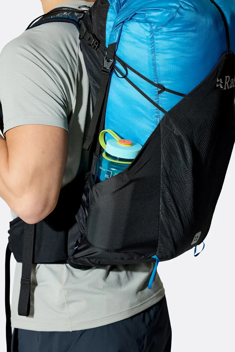 Rab Syclon XP 30 Lightweight and Waterproof Backpack - Black/Maya Blue-5