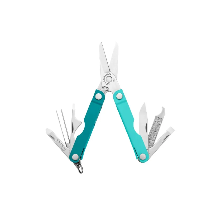 Leatherman Micra EDC Multitool - Parakeet Blue Cyan - 10 Tools