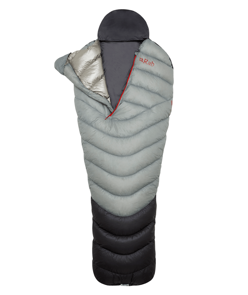 Rab Mythic Ultra 120 Modular Left Zip Sleeping Bag in Cloud/Graphene-3