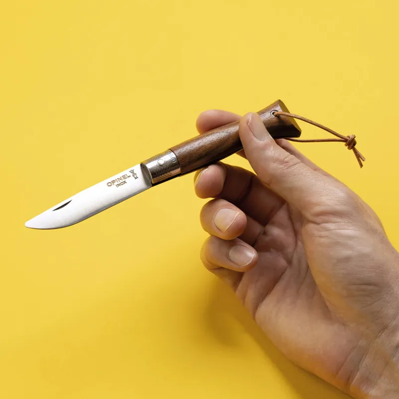 Opinel Neo6 Opiflex Knife - EDC Non Locking - Black Walnut Handle-4