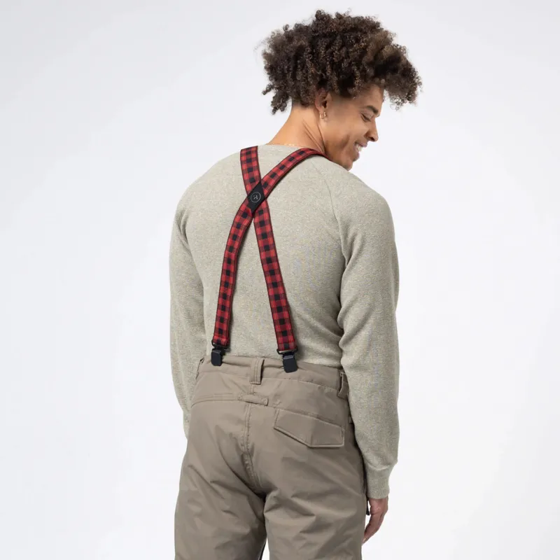 Arcade Suspenders Jessup Red Plaid Tartan-2