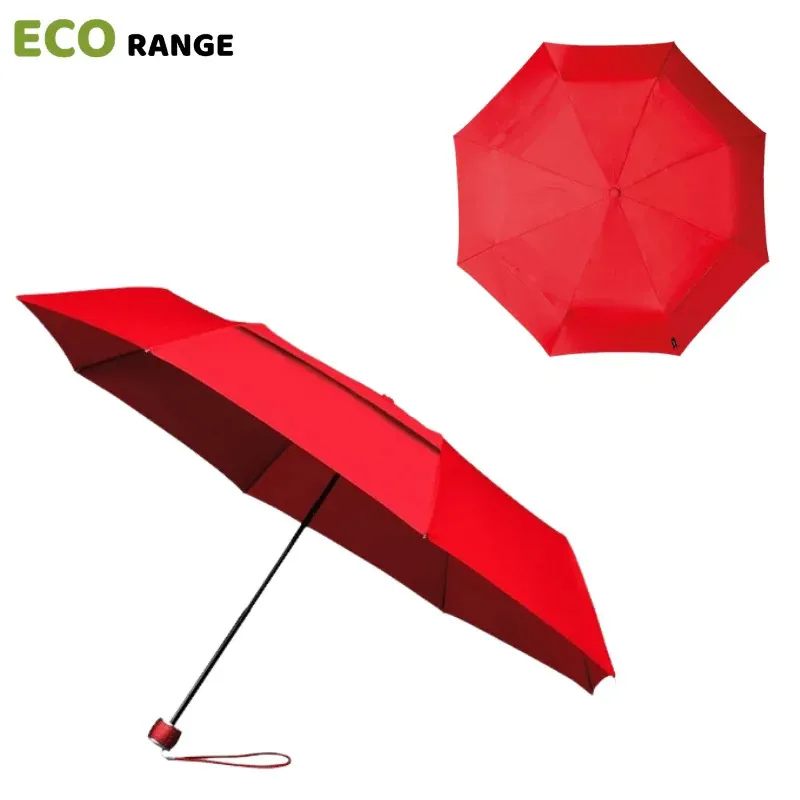 Eco Vented Compact Umbrella - Red-2