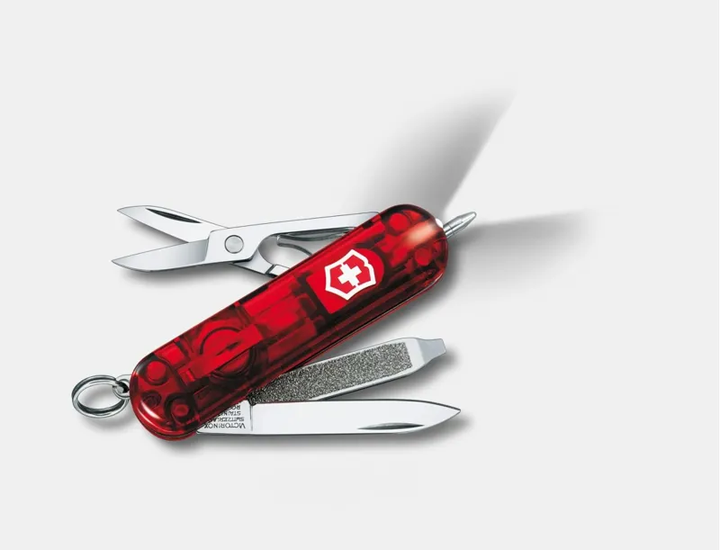 Victorinox Signature Lite Penknife - Red Transparent