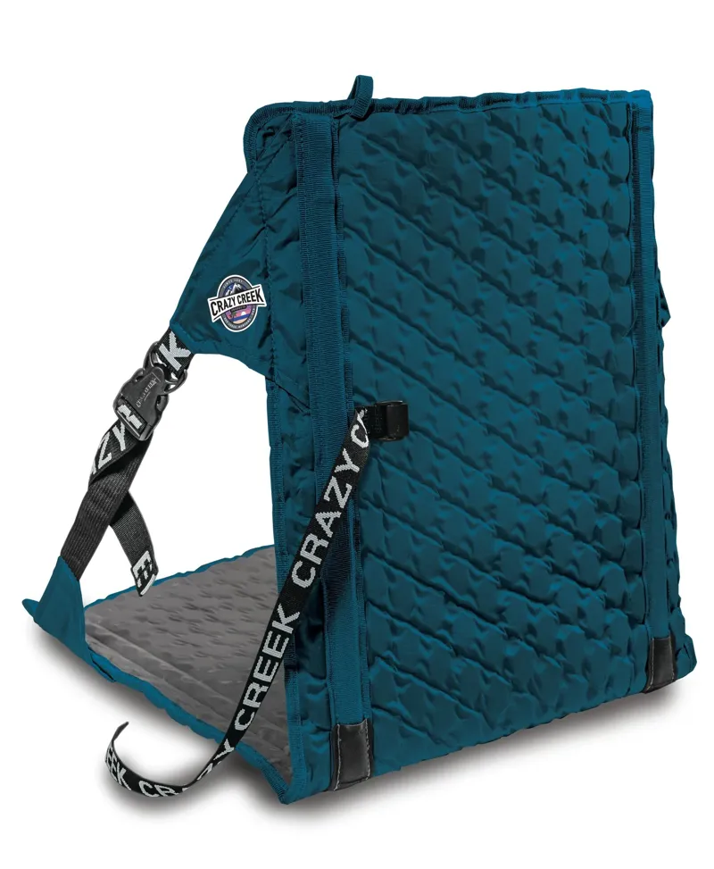 Crazy Creek Hex 2.0 Longback Chair - Aleutian Blue/Slate Grey