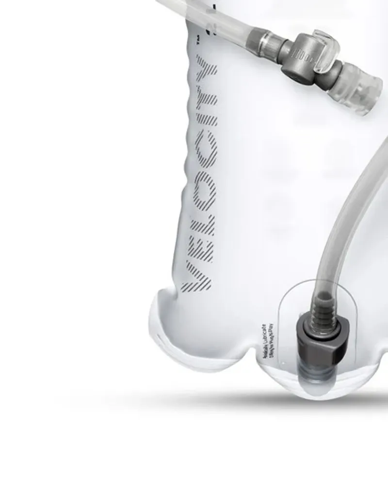 Hydrapak Velocity 2L Water Bladder Reservoir with Drinking Hose - Clear-11