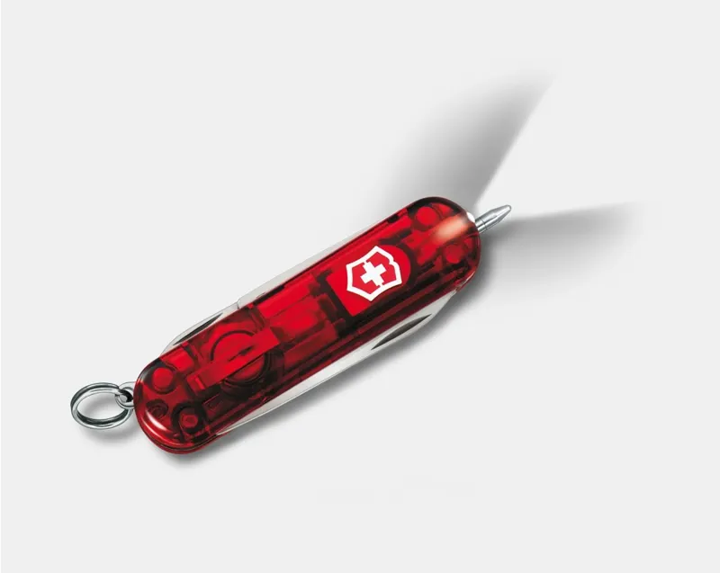 Victorinox Signature Lite Penknife - Red Transparent-1