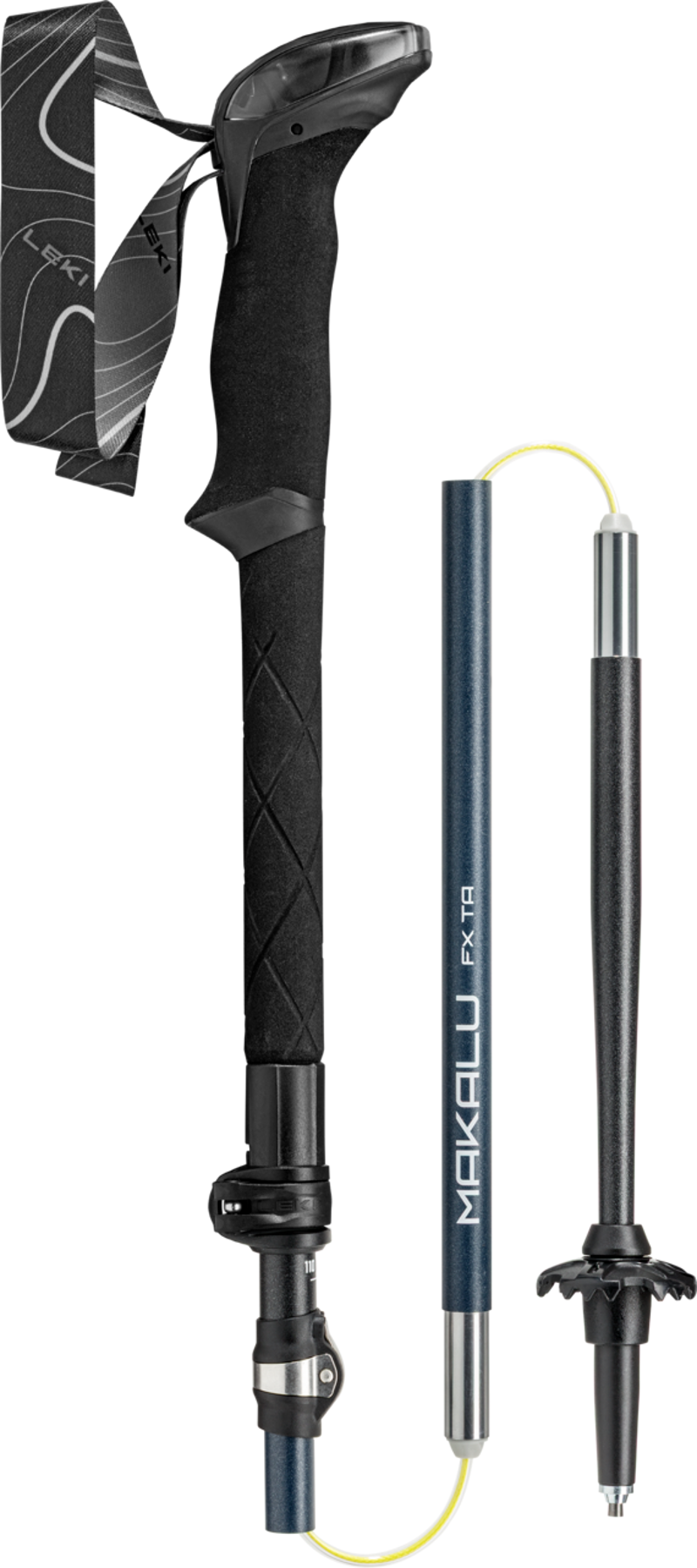 LEKI Unisex Makalu FX TA Regular Z-Pole Folding Walking Hiking Trekking Poles Pair - 286g - 110-130cm - for people 5ft1to 6ft1-2