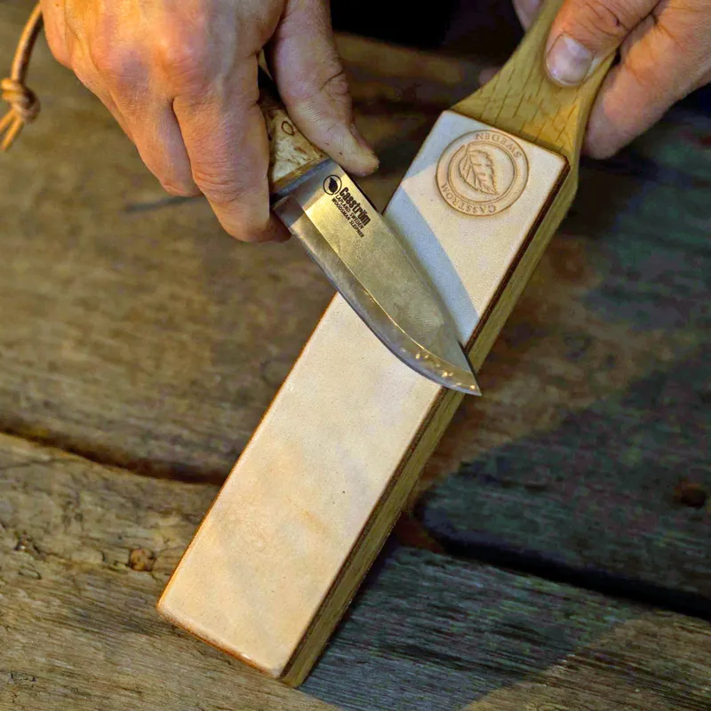 Casstrom Hand Made Paddle Strop - for knife stropping and sharpening-1