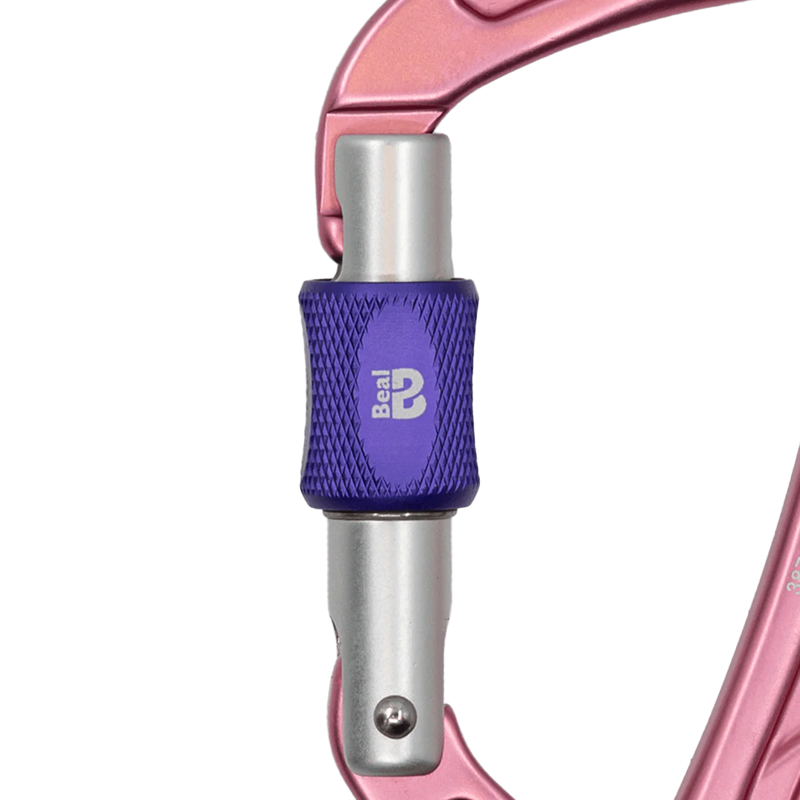 Beal Be Quick Screwlock Karabiner - Matt Pink-1